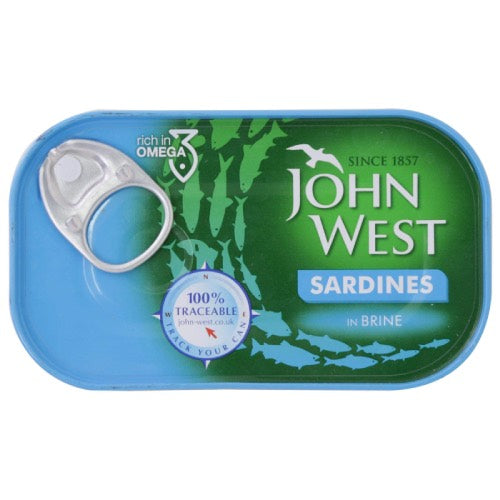 JOHN WEST SARDINES IN BRINE 120g