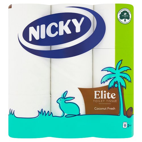 NICKY ELITE COCONUT TOILET ROLL 9roll