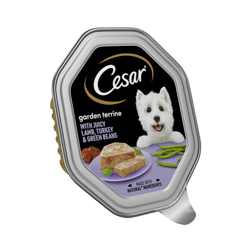 CESAR GARDEN TERRINE LAMB TURKEY GREEN BEANS 150G Main image