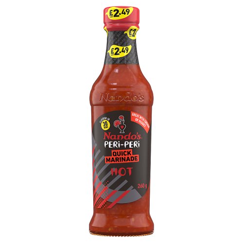 NANDOS PERI PERI HOT MARINADE £2.49 260ML