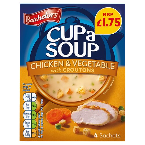 BATCHELORS CUP A SOUP CHICKEN & VEGETABLE £1.75 110g Main image