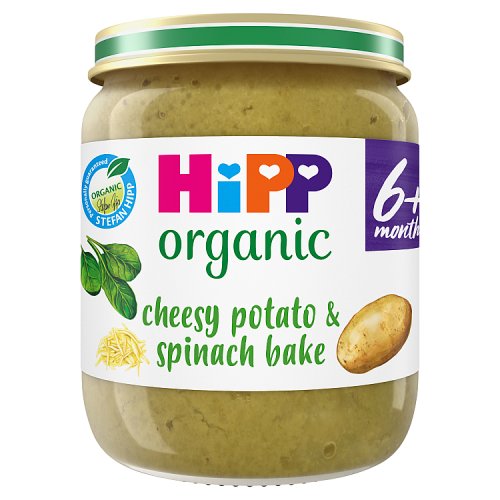 HIPP ORGANIC CHEESY POTATO SPINAC BABY JAR 6 MONTH 125g