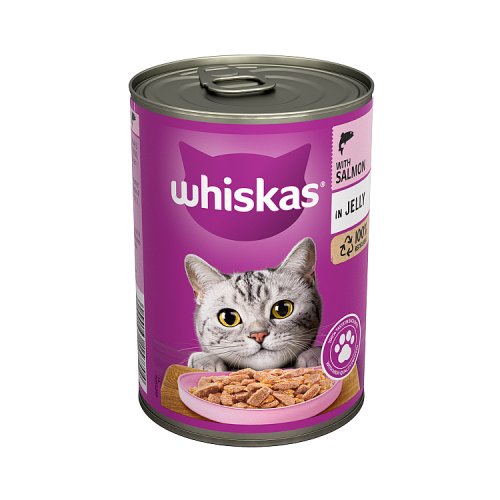 WHISKAS 1+ SALMON IN JELLY 390g