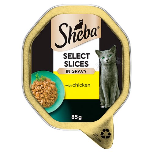 SHEBA SELECT SLICES WITH CHICKEN & GRAVY 85g Main image