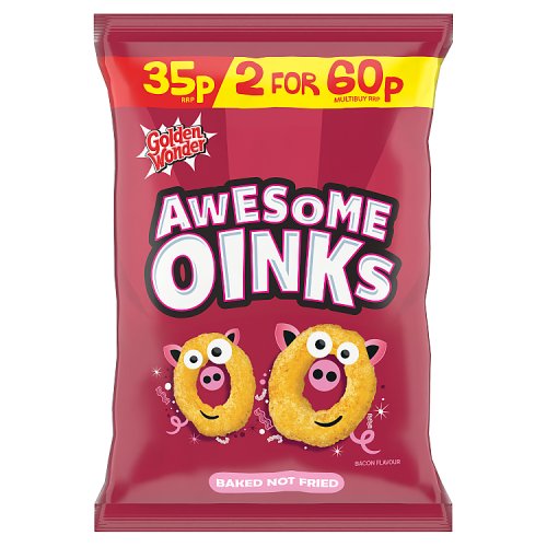 GOLDEN WONDER AWESOME OINKS 35P [2 FOR 60P] 22g Main image