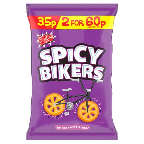 GOLDEN WONDER SPICY BIKERS 35P [2 FOR 60P] 22g