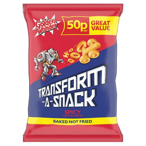 GOLDEN WONDER TRANSFORM A SNACK SPICY 50P 27g Main image