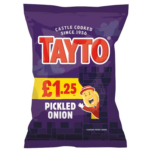 TAYTO PICKLED ONION CRISPS £1.25 65g