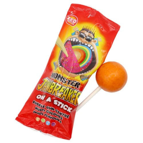 ZED MONSTER JAWBREAKER LOLLIPOP STICK 60g