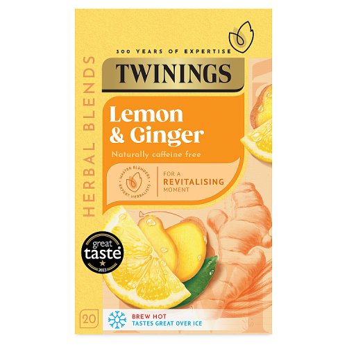 TWININGS LEMON & GINGER 20s Main image