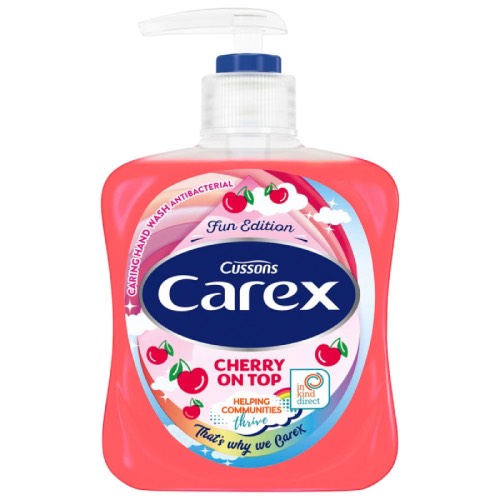 CAREX HANDWASH CHERRY ON THE TOP £1.49 250ml