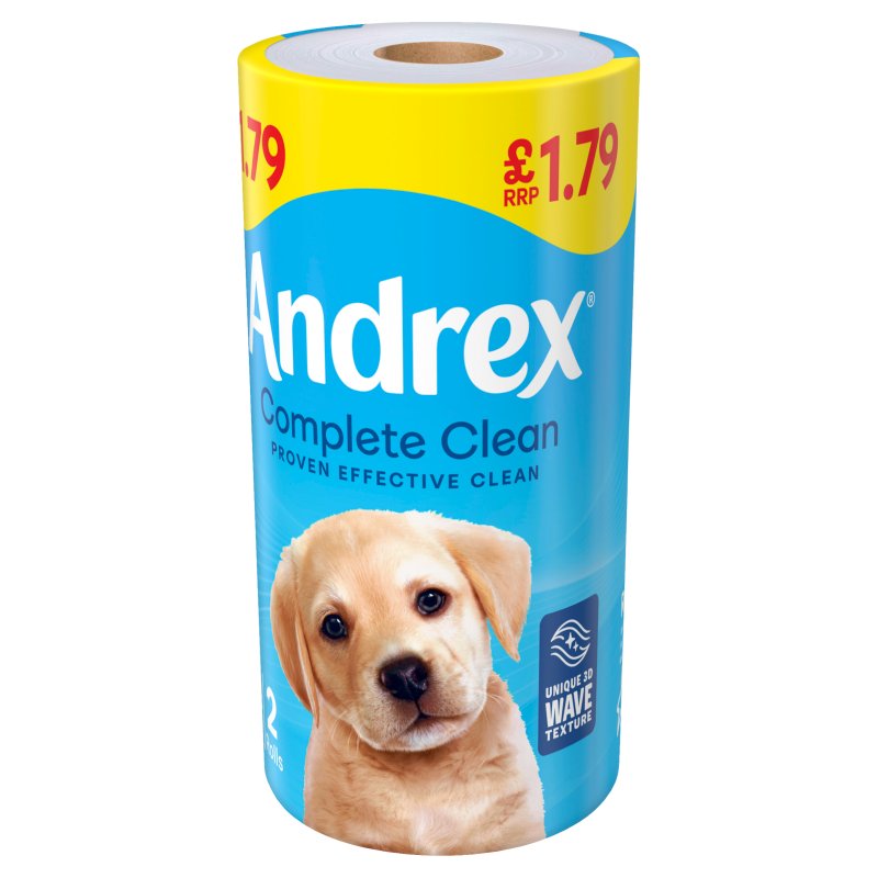 ANDREX COMPLETE CLEAN TOLIET ROLL  2rolls