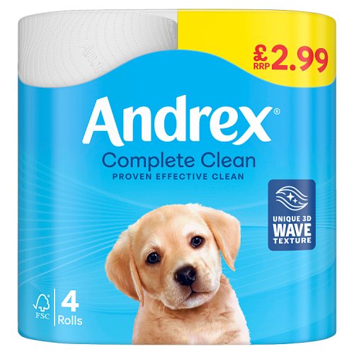 ANDREX COMPLETE CLEAN TOLIET ROLL 4roll Main image