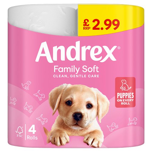 ANDREX FAMILY SOFT TOLIET ROLL 4roll