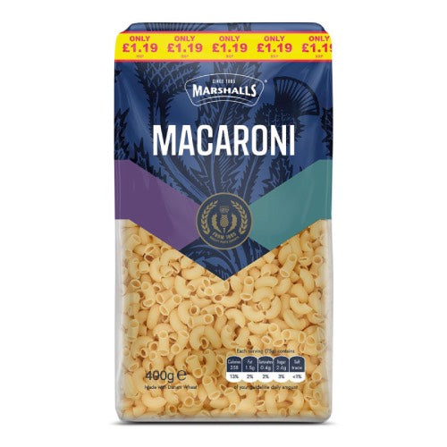 MARSHALLS MACARONI £1.19 400G Main image
