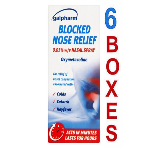 GALPHARM BLOCKED NOSE RELIEF SPRAY 6s Main image