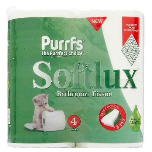 PURFFS SOFTLUX 3PLY ALOE VERA 4Roll