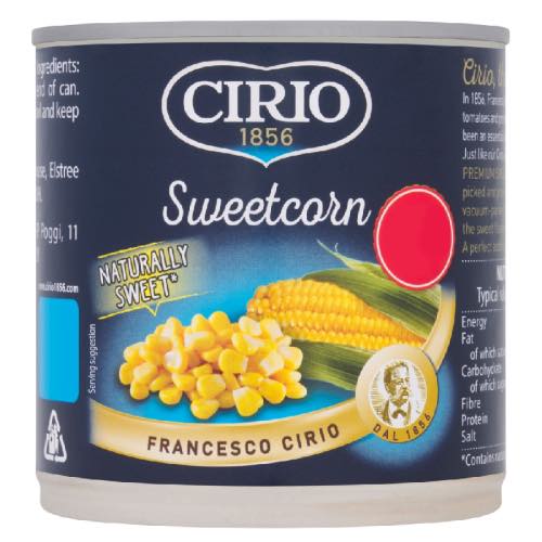 CIRIO SWEETCORN 99P 326g