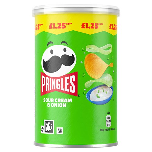 PRINGLES SOUR CREAM & ONION £1.25 70g