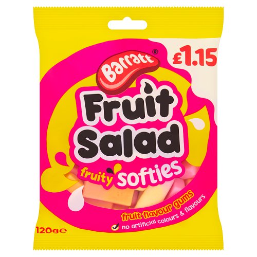 BARRATT FRUIT SALAD SOFTIES £1.15 120g