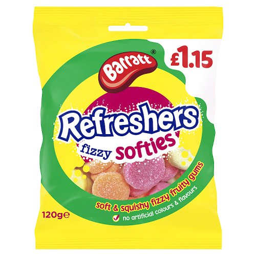 BARRATT REFRESHER SOFTIES £1.15 120g