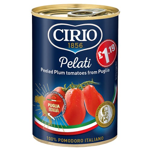 CIRIO PEELED PLUM TOMATOES 400g Main image