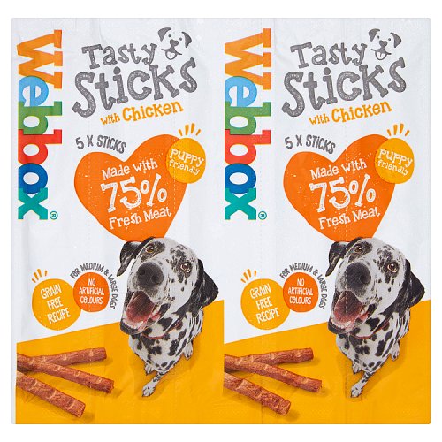 WEBBOX DOGS DELIGHT LARGE CHICKEN STICKS 5s Main image
