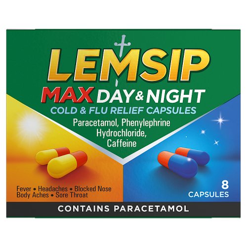 LEMSIP MAX DAY TIME COLD & FLU 8S Main image