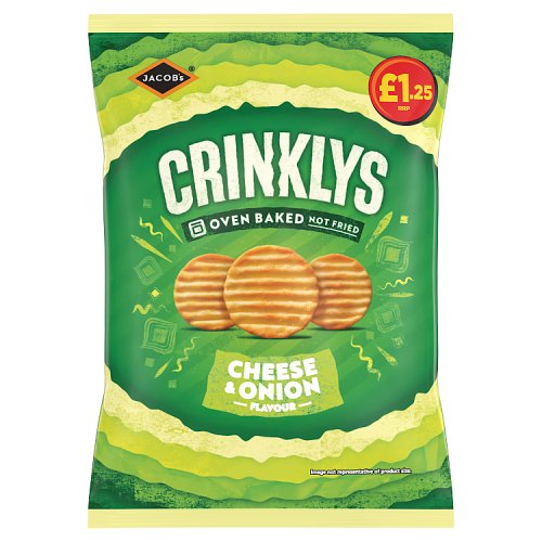 MINI CRINKLYS CHEESE & ONION £1.25 90g