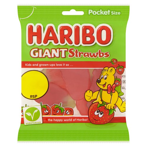 HARIBO GIANT STRAWBS 70P 60g