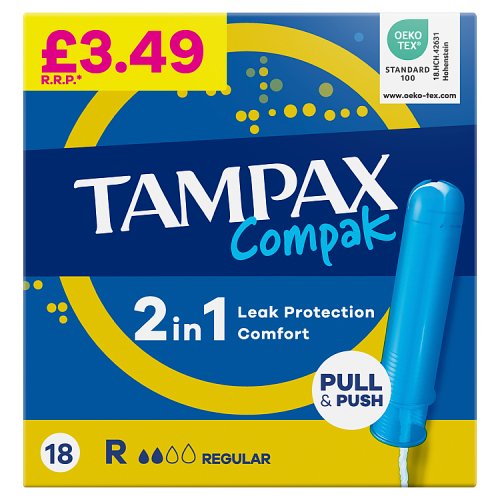 TAMPAX COMPAK REGULAR 18s Main image