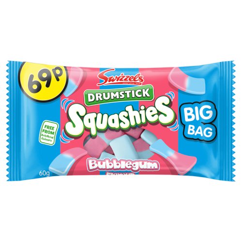 SQUASHIES DRUMSTICKS BUBBLEGUM 69P 60g Main image