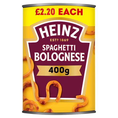 HEINZ SPAGHETTI BOLOGNESE £2.20 400g Main image