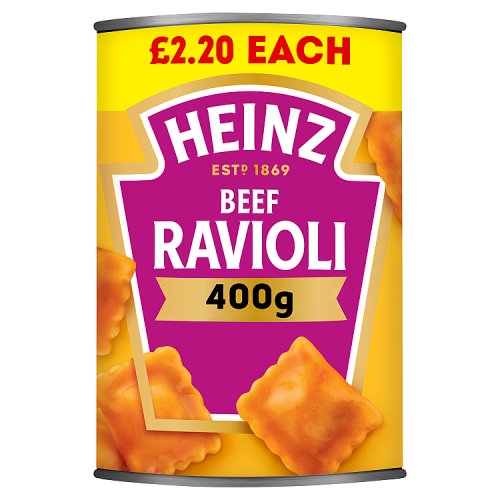 HEINZ RAVIOLI TOMATO SAUCE £2.20 400g Main image