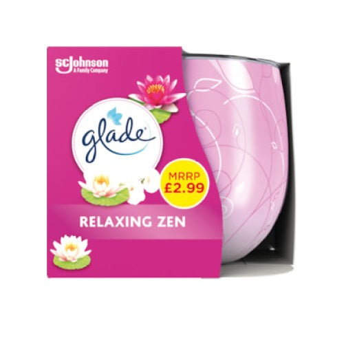 GLADE CANDLE RELAXING ZEN £2.99 108G Main image
