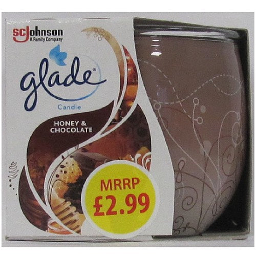 GLADE CANDLE HONEY & CHOCOLATE £2.99 108G Main image