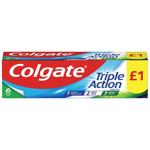 COLGATE TOOTHPASTE TRIPLE ACTION £1 75ML