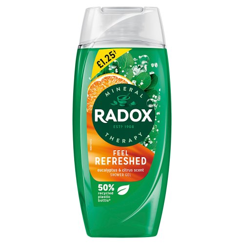 RADOX SHOWER GEL FEEL REFRESHED £1.25 225ml Main image