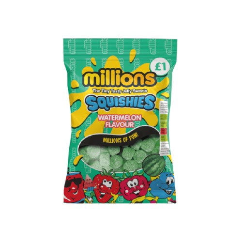 MILLIONS SQUISHIES WATERMELON FLAVOUR 120g