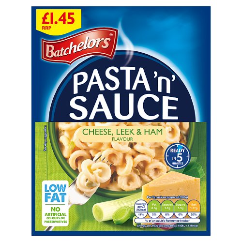 BATCHELORS PASTA N SAUCE CHEESE LEEK & HAM £1.45 99g