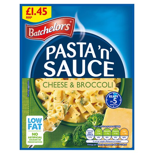 BATCHELORS PASTA N SAUCE CHEESE & BROCOLLI £1.45 99g Main image