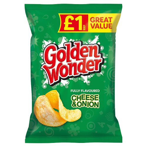GOLDEN WONDER CHEESE & ONION £1 57g Main image