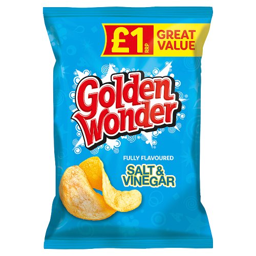 GOLDEN WONDER SALT VINEGAR £1 57g Main image