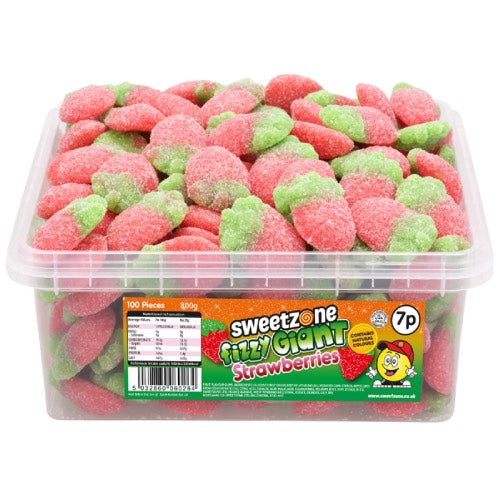 SWEETZONE FIZZY STRAWBERRIES 7P 800g Main image