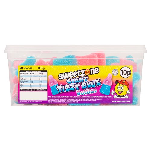SWEETZONE FIZZY GIANT BLUE BOTTLES 10P 805g Main image