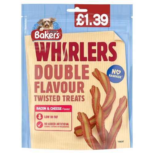 BAKERS BACON AND CHEESE WHIRLERS 130g