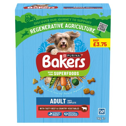BAKERS ADULT DOG BEEF & VEGETABLE 1kg Main image