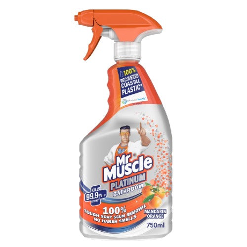 MR MUSCLE PLATINUM BATHROOM MANDARIN £2.75 750ml