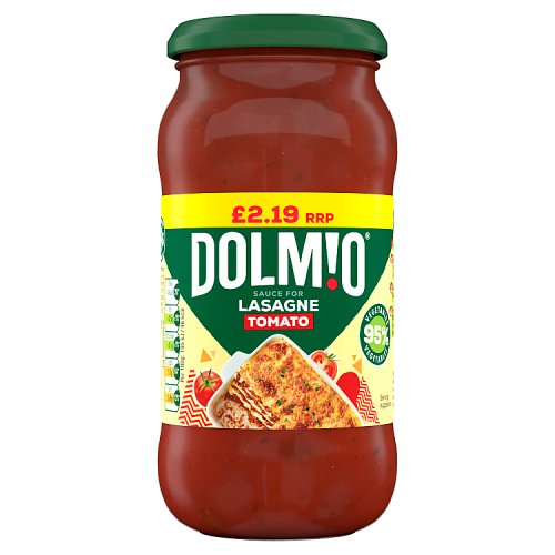 DOLMIO LASAGNE TOMATO SAUCE £2.19 450G