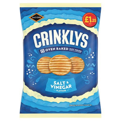 MINI CRINKLYS SALT & VINEGAR £1.25 90g